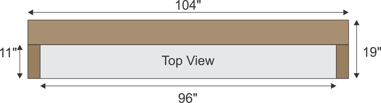 Mike Seibert's #720 Wrap-Around Fireplace Mantel