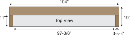 Mike Seibert's #720 Wrap-Around Fireplace Mantel