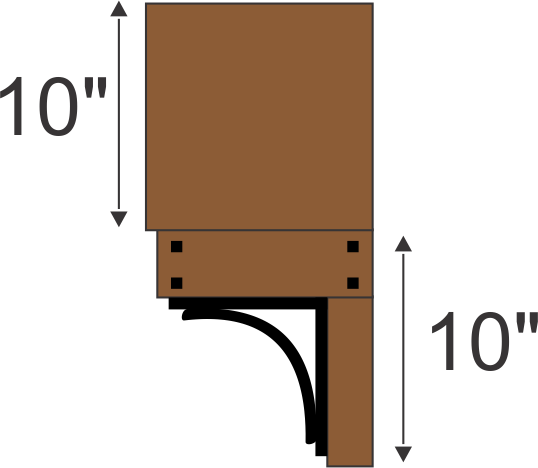 Monique Bradford's #208 Fireplace Mantel with Wood and Iron Corbels