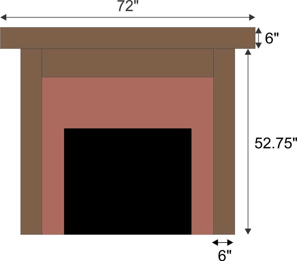 Nicole Basile's #481 Fireplace Mantel with Legs