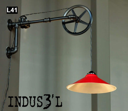 Rustic Industrial Pipe Wall Lamp L41