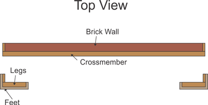 Chris Hogan's #430 Fireplace Mantel with Wooden Legs