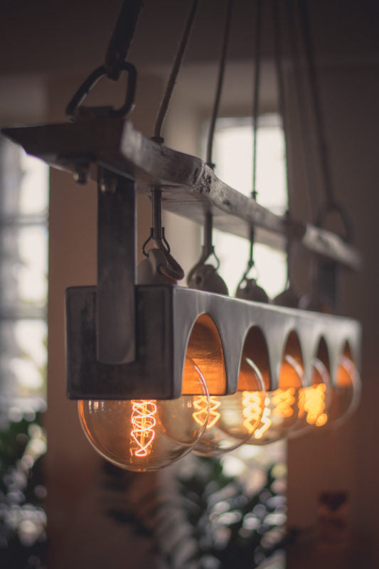 Reclaimed Wood Beam chandelier Pendant lamp light