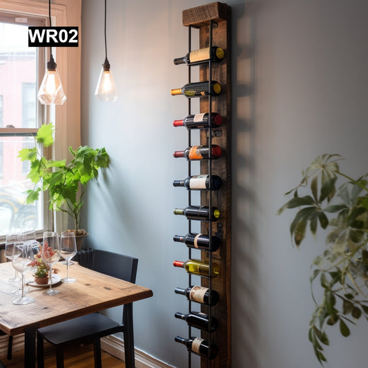 Classy Reclaimed Wood Wine rack #002