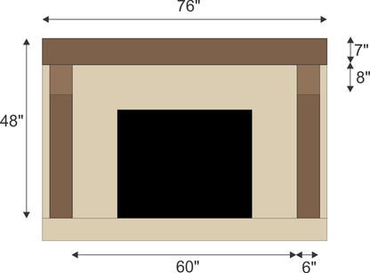 Zachary Dandorph's #481 Fireplace Mantel with Legs