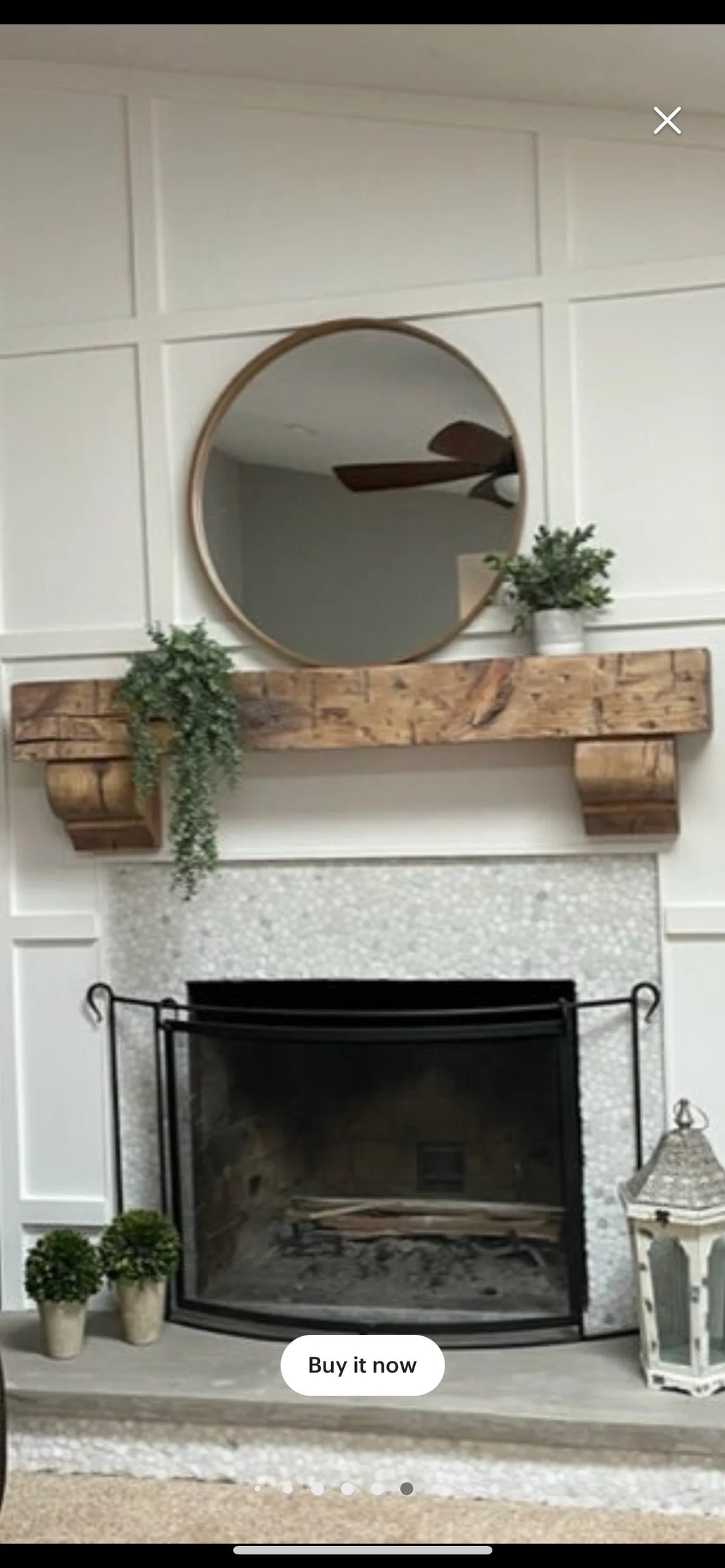 Briana's new fireplace mantel