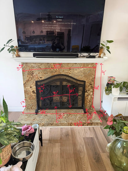 Darlene Linares' #497 Fireplace Mantel with Wooden Legs