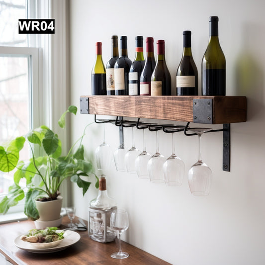 Classy Reclaimed Wood Wine rack #004
