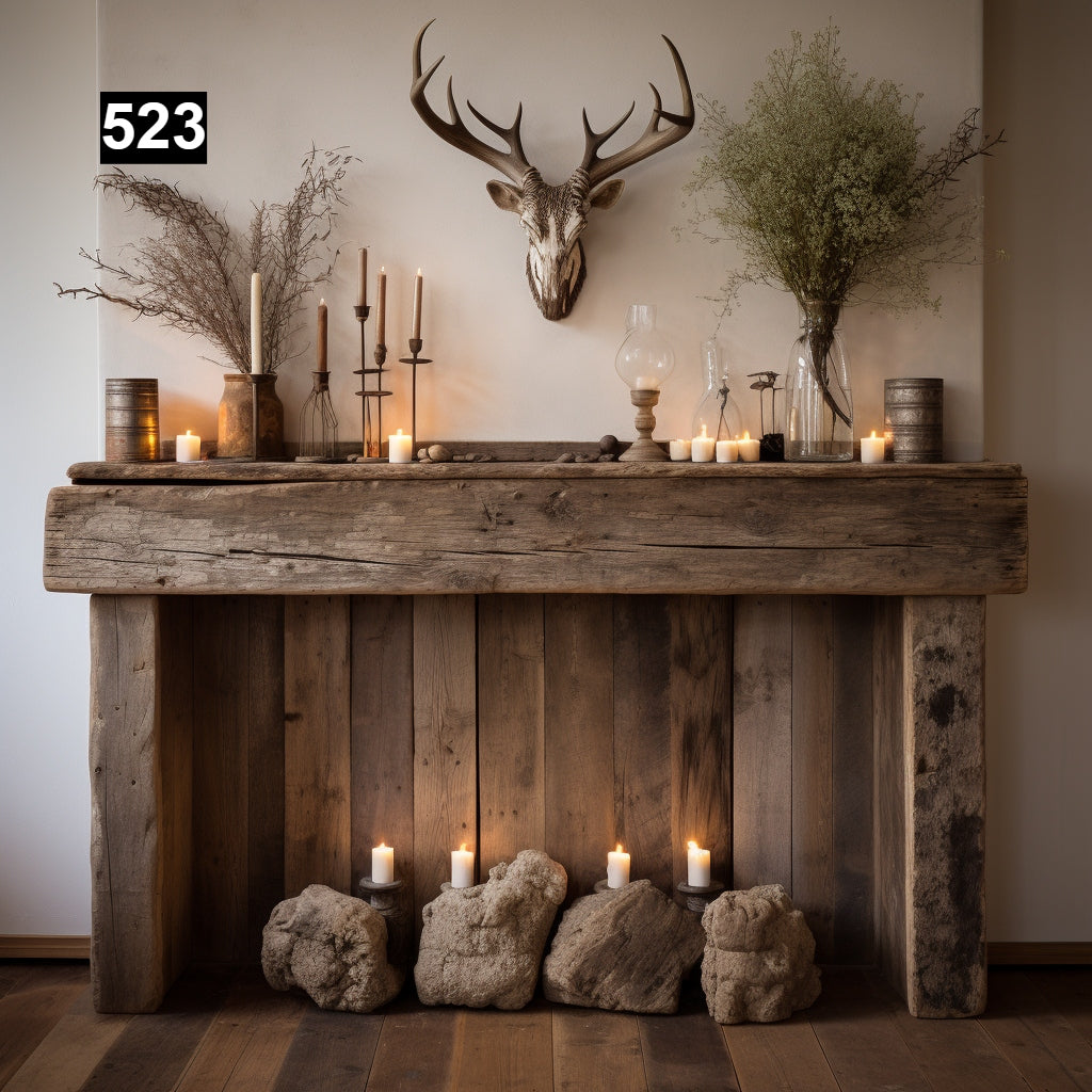 An Enchanting Faux Fireplace #523