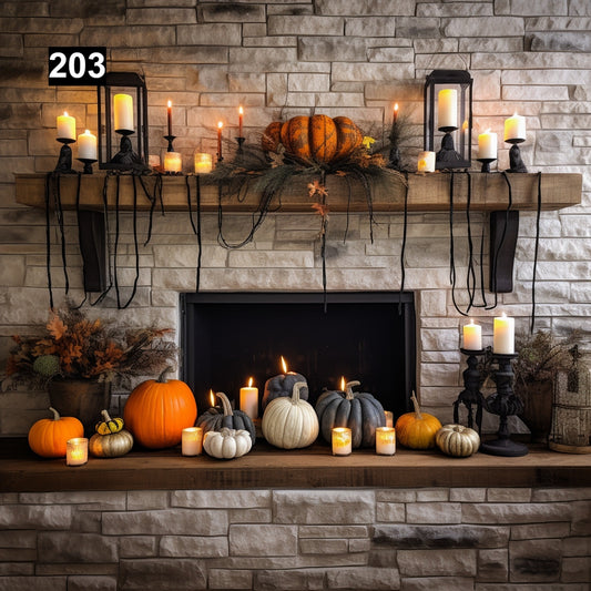 Warm Looking Reclaimed Wood Beam Fireplace Mantel with Iron Corbels #203