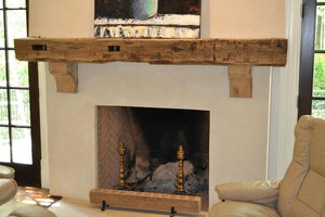 Todd's new fireplace mantel