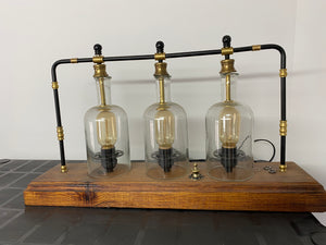 Steampunk table lamp