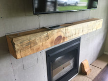 Load image into Gallery viewer, 7&quot; x 7&quot; Mantel made from Reclaimed wood beam mantel shelf &quot;REAL BEAM&quot;