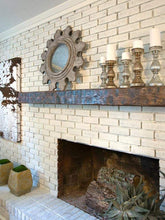 Load image into Gallery viewer, 8&quot; x 8&quot; Mantel made from Reclaimed wood beam mantel shelf &quot;REAL BEAM&quot;