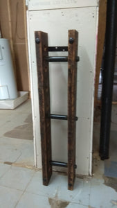 Reclaimed barn wood wine rack