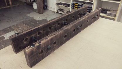 Reclaimed barn wood wine rack