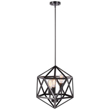Load image into Gallery viewer, Industrial Chandelier wood and iron