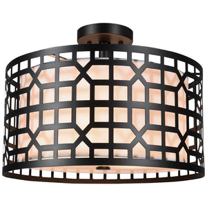 Industrial Chandelier wood and iron